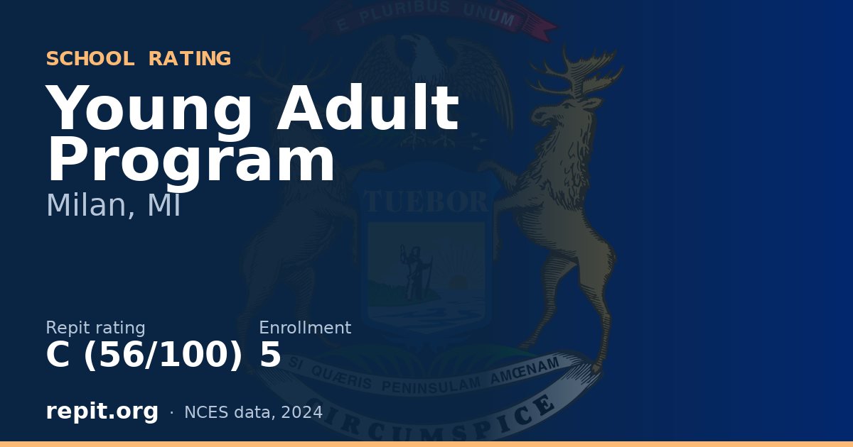 Young Adult Program, Milan, MI — Repit school rating C (56/100)