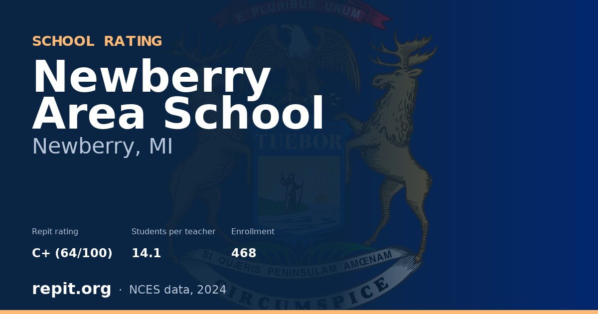 Newberry Area School, Newberry, MI — Repit school rating C+ (64/100)