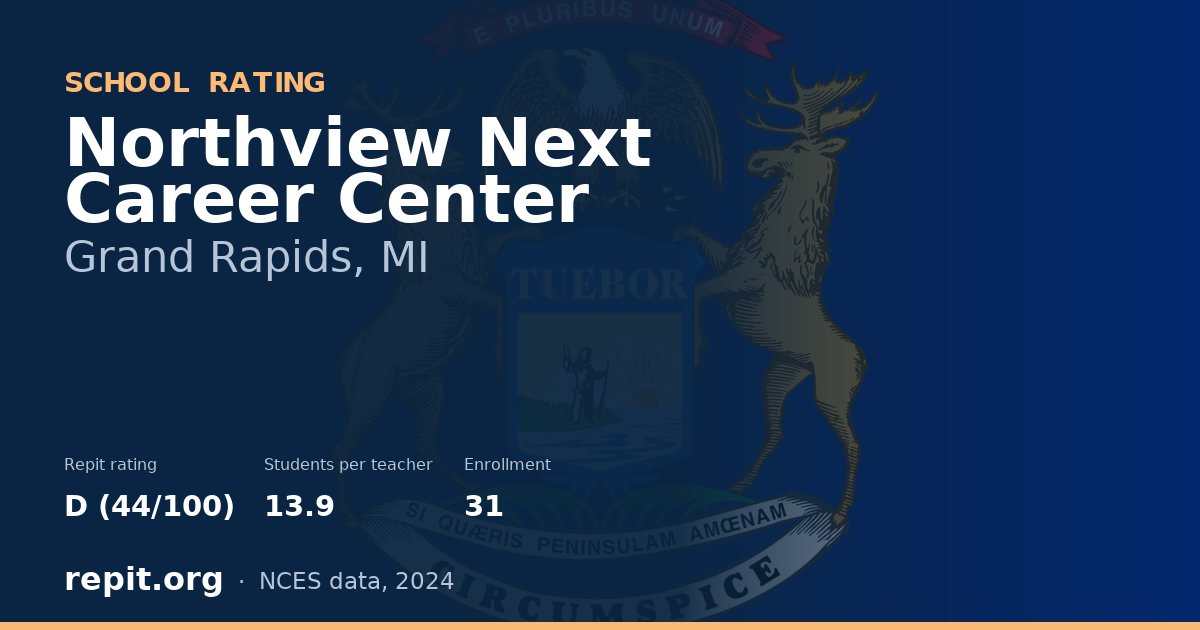Northview Next Career Center, Grand Rapids, MI — Repit school rating D (44/100)