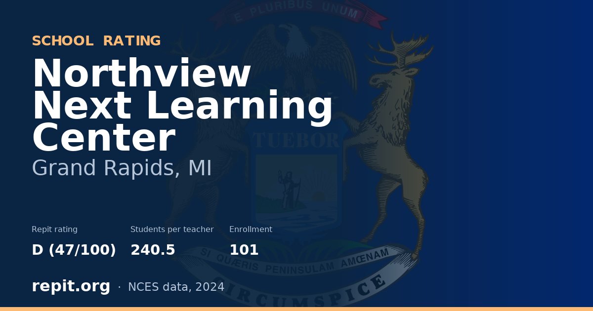 Northview Next Learning Center, Grand Rapids, MI — Repit school rating D (47/100)
