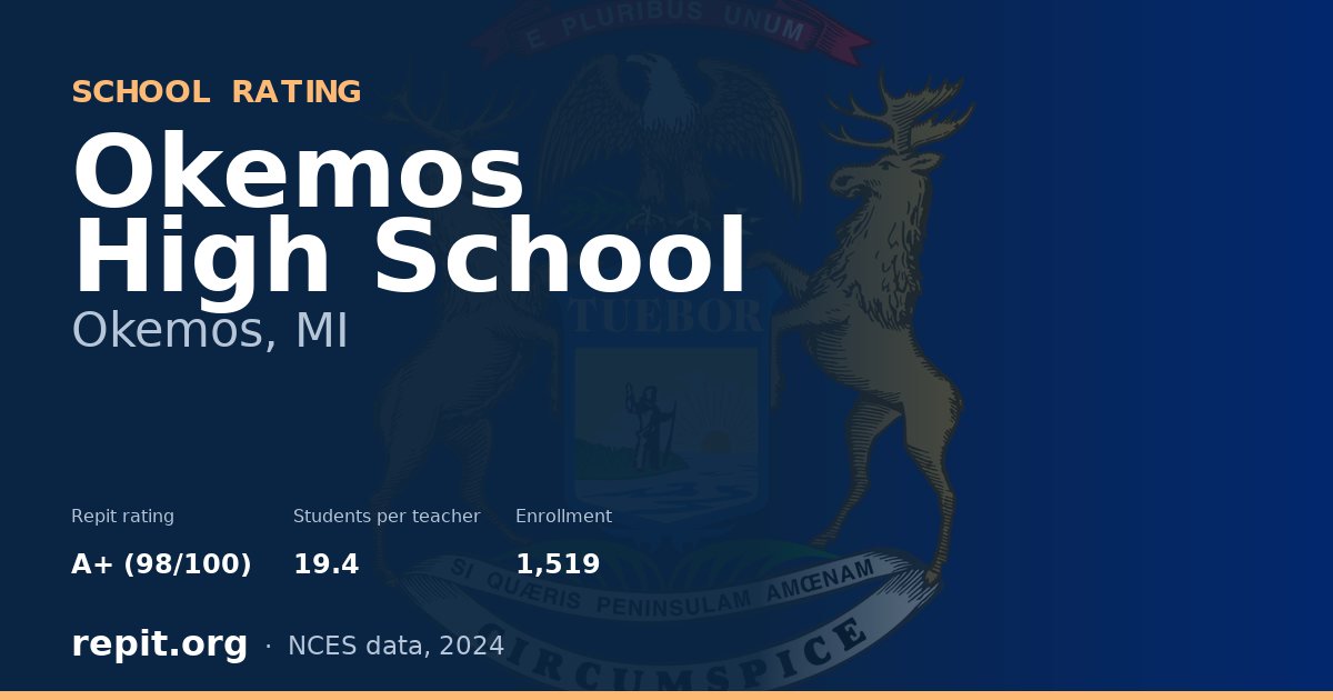 Okemos High School, Okemos, MI — Repit school rating A+ (98/100)
