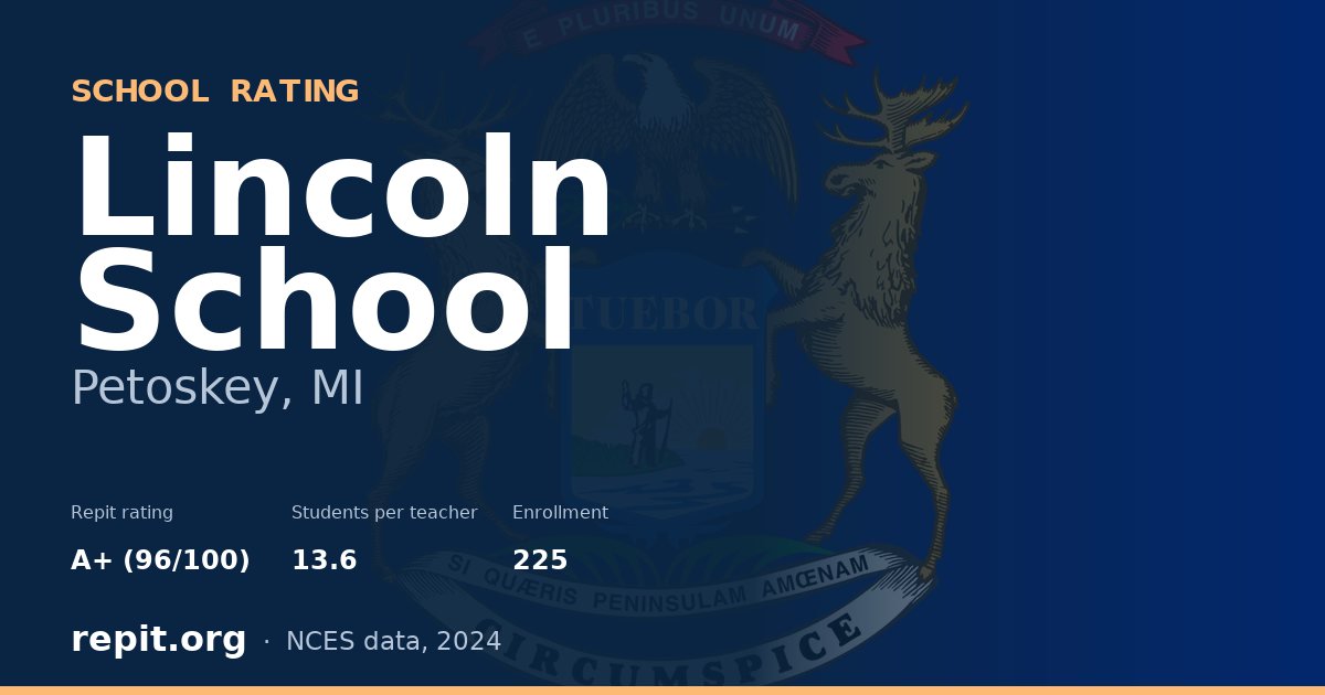Lincoln School, Petoskey, MI — Repit school rating A+ (96/100)