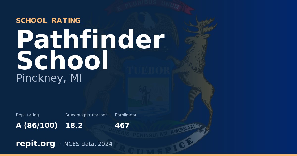 Pathfinder School, Pinckney, MI — Repit school rating A (86/100)