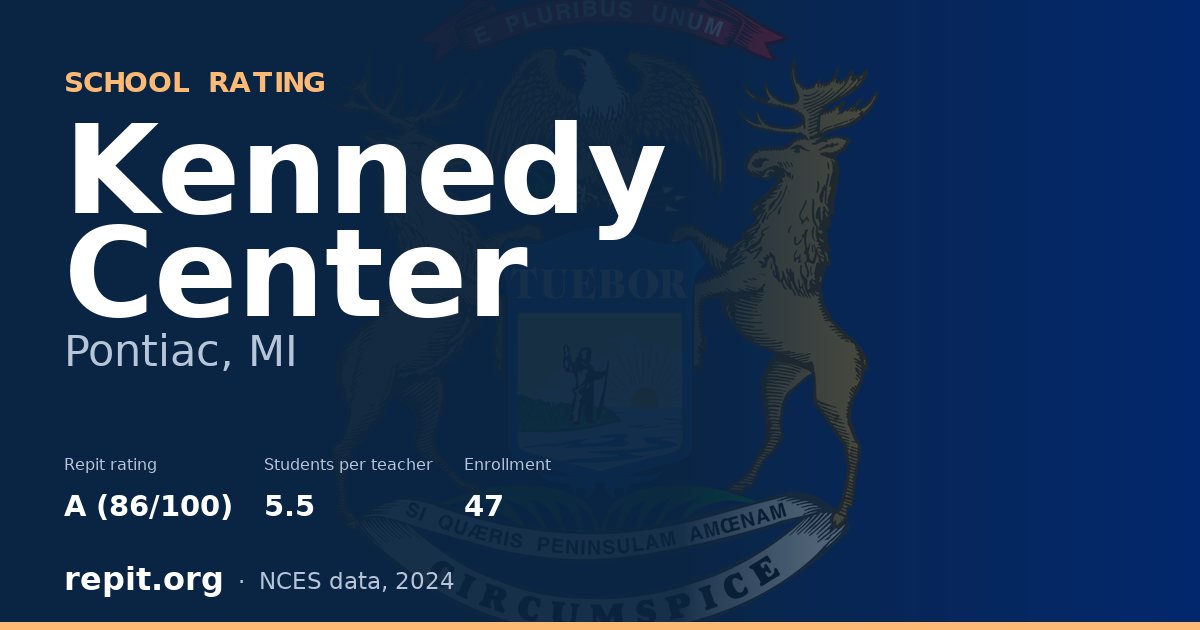 Kennedy Center, Pontiac, MI — Repit school rating A (86/100)