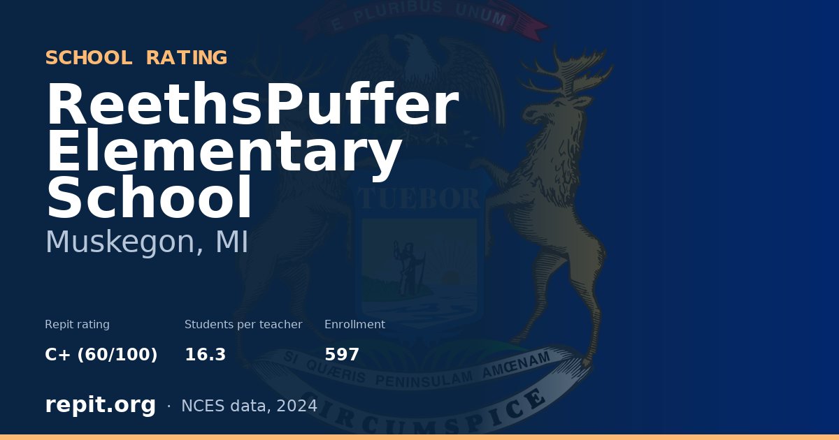 ReethsPuffer Elementary School, Muskegon, MI — Repit school rating C+ (60/100)