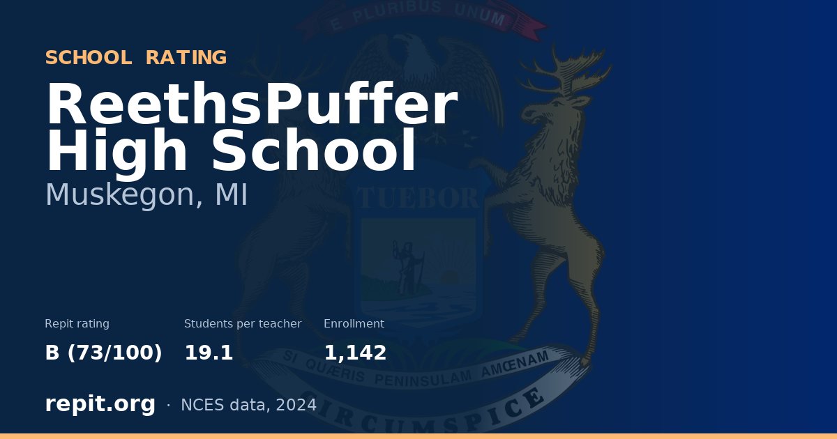 ReethsPuffer High School, Muskegon, MI — Repit school rating B (73/100)