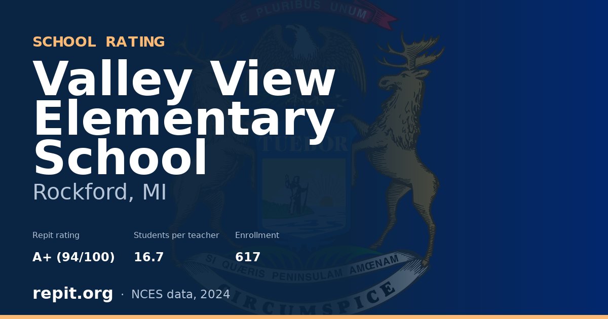 Valley View Elementary School, Rockford, MI — Repit school rating A+ (94/100)