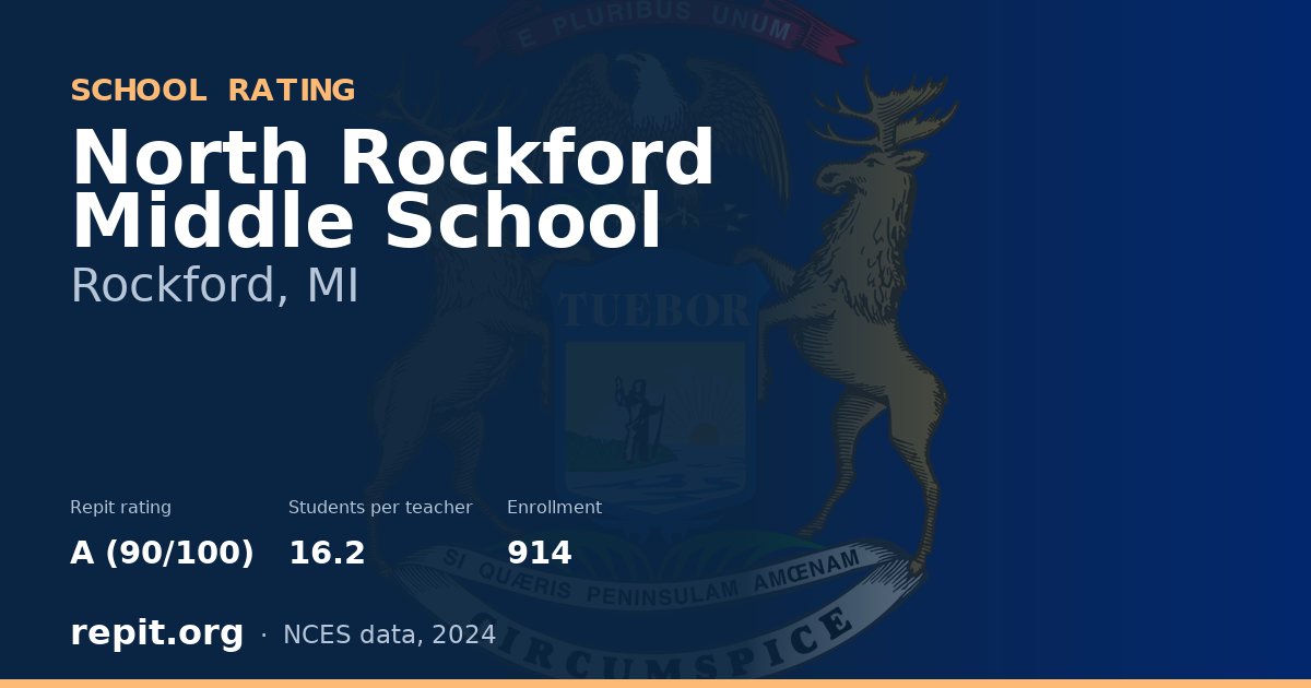 North Rockford Middle School, Rockford, MI — Repit school rating A (90/100)