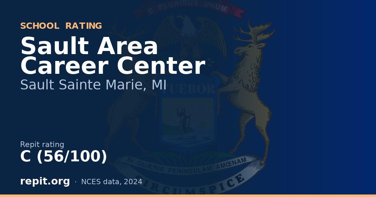 Sault Area Career Center, Sault Sainte Marie, MI — Repit school rating C (56/100)