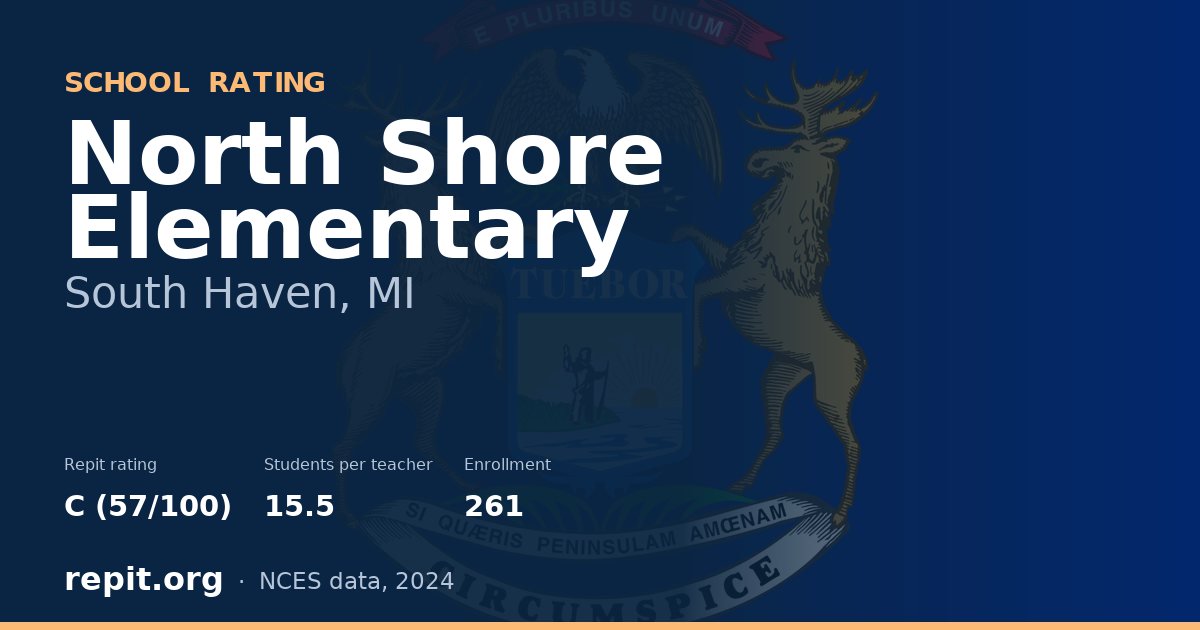 North Shore Elementary, South Haven, MI — Repit school rating C (57/100)