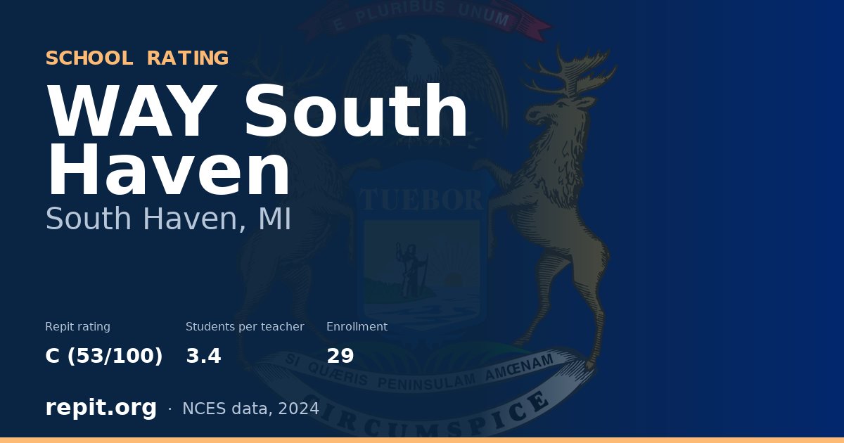 WAY South Haven, South Haven, MI — Repit school rating C (53/100)