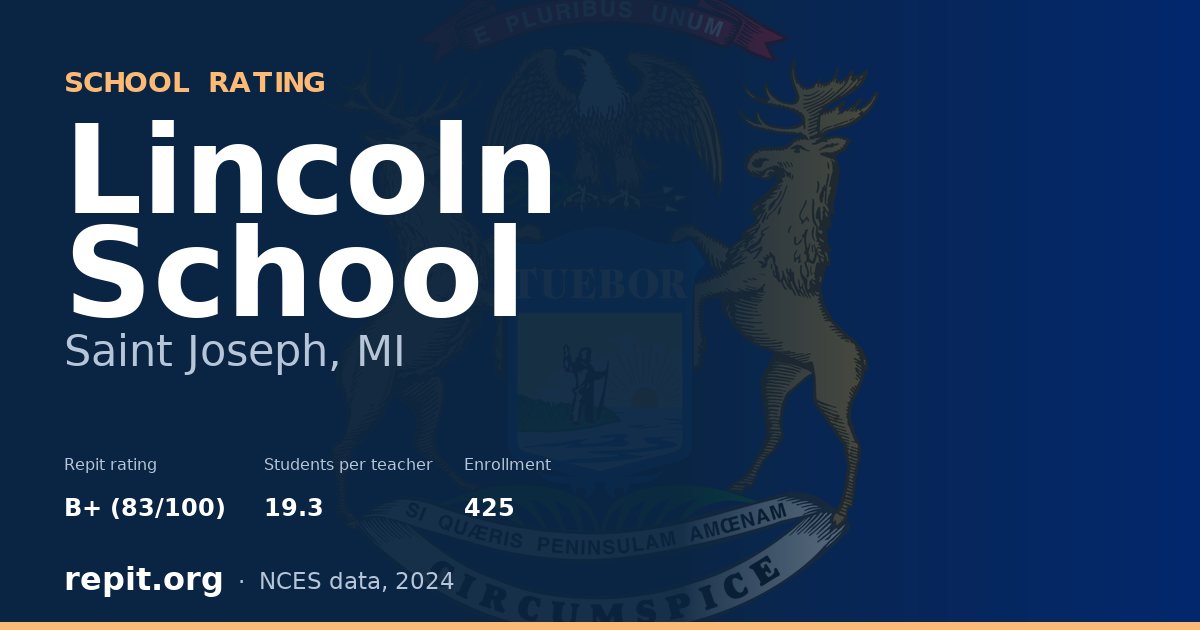 Lincoln School, Saint Joseph, MI — Repit school rating B+ (83/100)