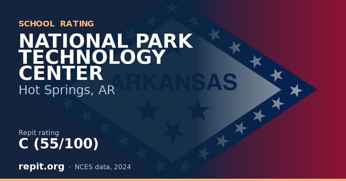 NATIONAL PARK TECHNOLOGY CENTER, Hot Springs, AR — Repit school rating C (55/100)