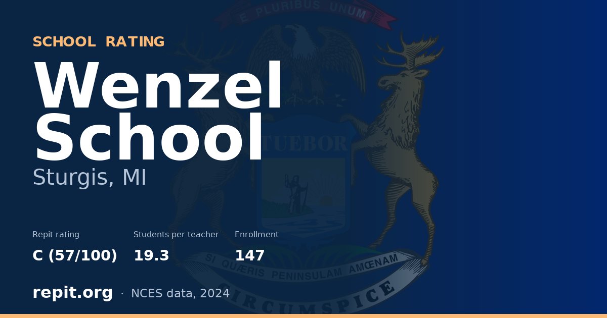 Wenzel School, Sturgis, MI — Repit school rating C (57/100)
