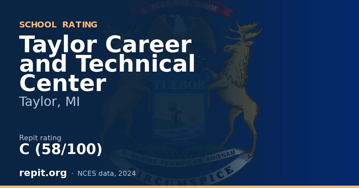 Taylor Career and Technical Center, Taylor, MI — Repit school rating C (58/100)