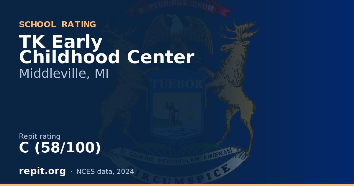 TK Early Childhood Center, Middleville, MI — Repit school rating C (58/100)