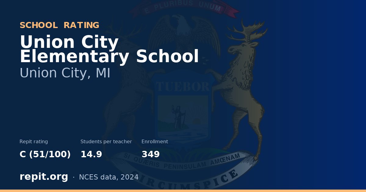 Union City Elementary School, Union City, MI — Repit school rating C (51/100)