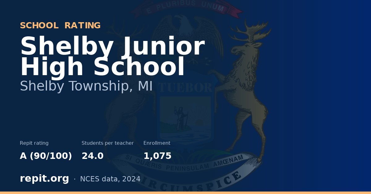 Shelby Junior High School, Shelby Township, MI — Repit school rating A (90/100)
