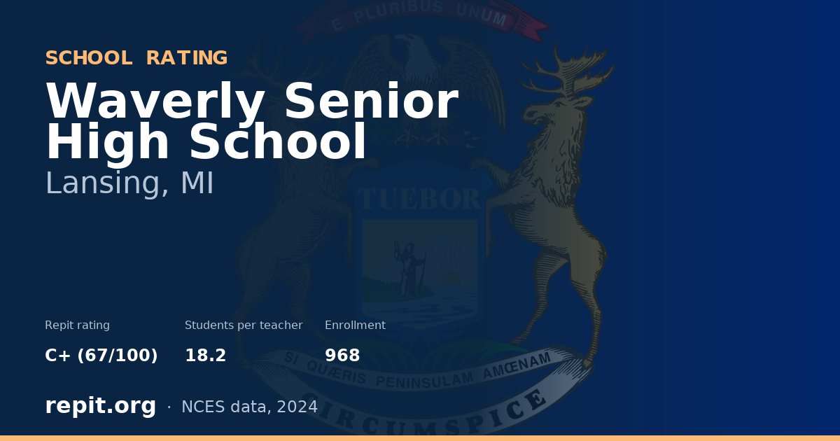 Waverly Senior High School, Lansing, MI — Repit school rating C+ (67/100)