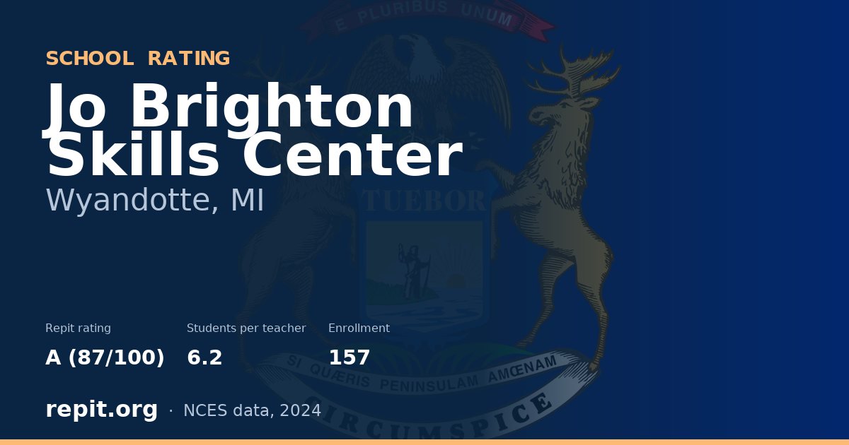 Jo Brighton Skills Center, Wyandotte, MI — Repit school rating A (87/100)