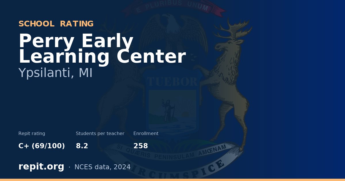 Perry Early Learning Center, Ypsilanti, MI — Repit school rating C+ (69/100)