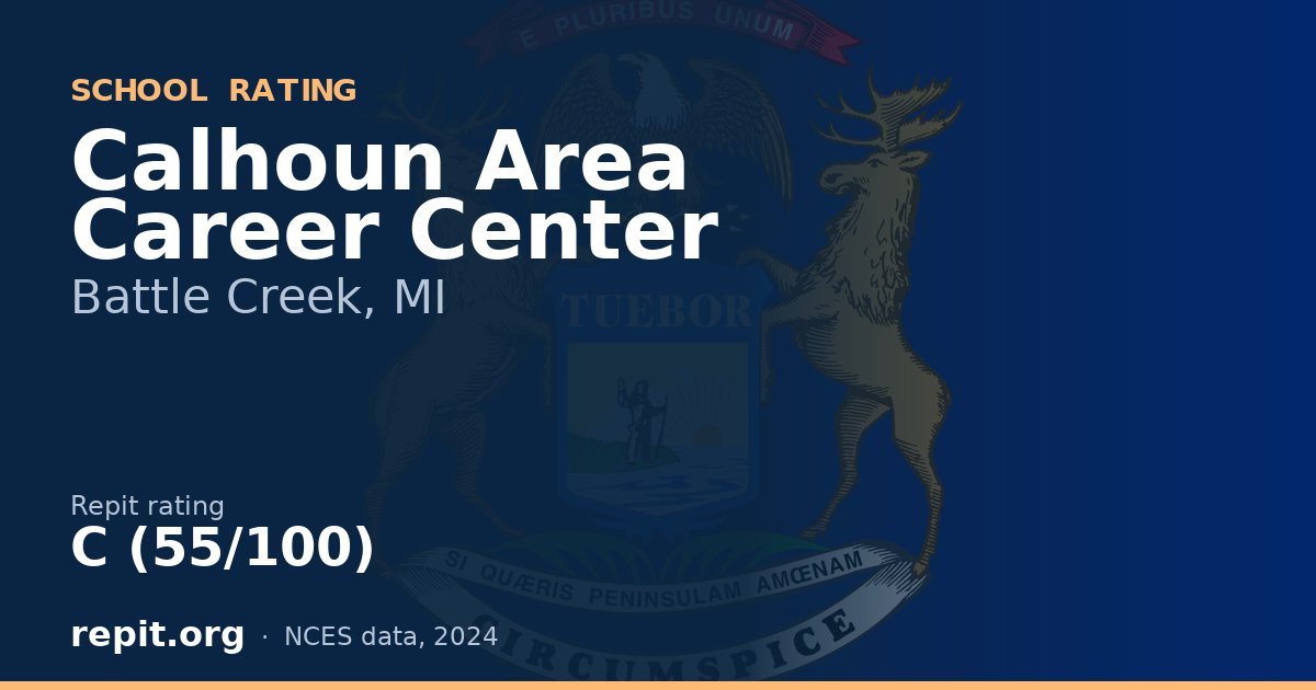 Calhoun Area Career Center, Battle Creek, MI — Repit school rating C (55/100)