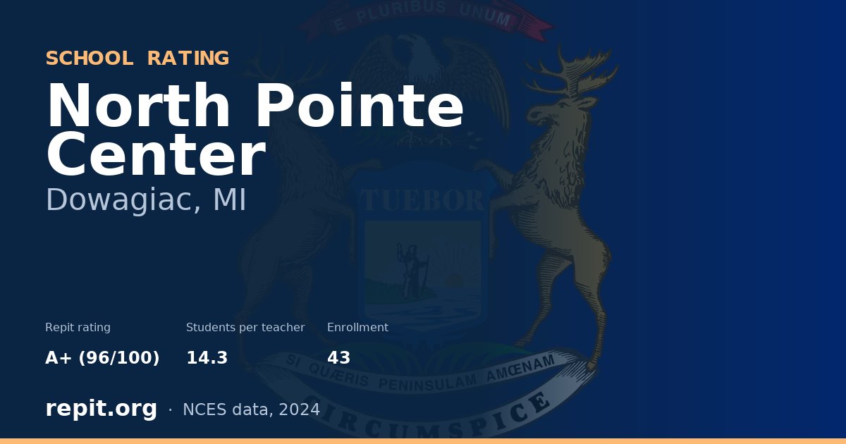 North Pointe Center, Dowagiac, MI — Repit school rating A+ (96/100)