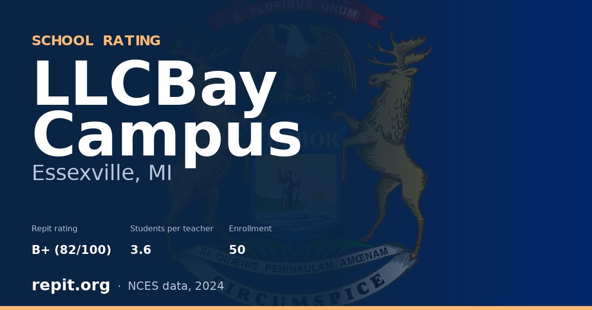 LLCBay Campus, Essexville, MI — Repit school rating B+ (82/100)