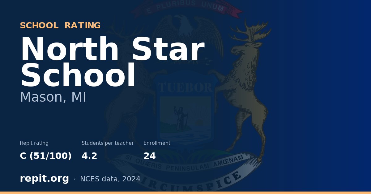 North Star School, Mason, MI — Repit school rating C (51/100)
