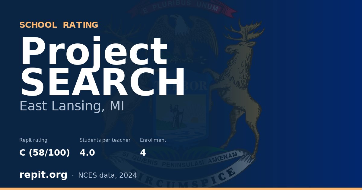 Project SEARCH, East Lansing, MI — Repit school rating C (58/100)