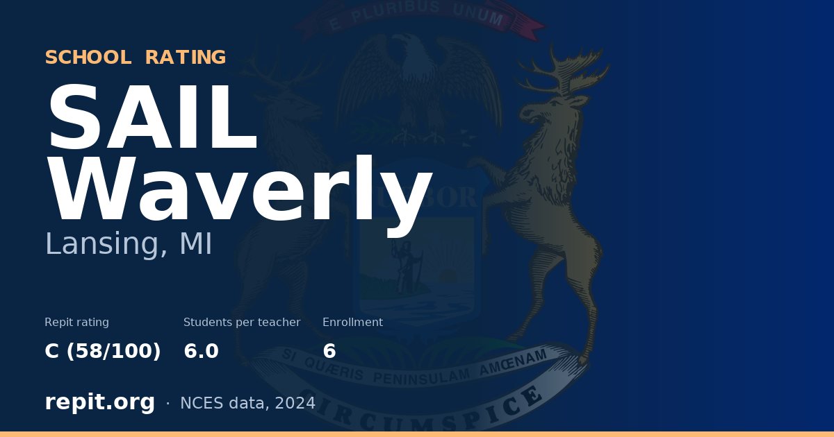 SAIL Waverly, Lansing, MI — Repit school rating C (58/100)