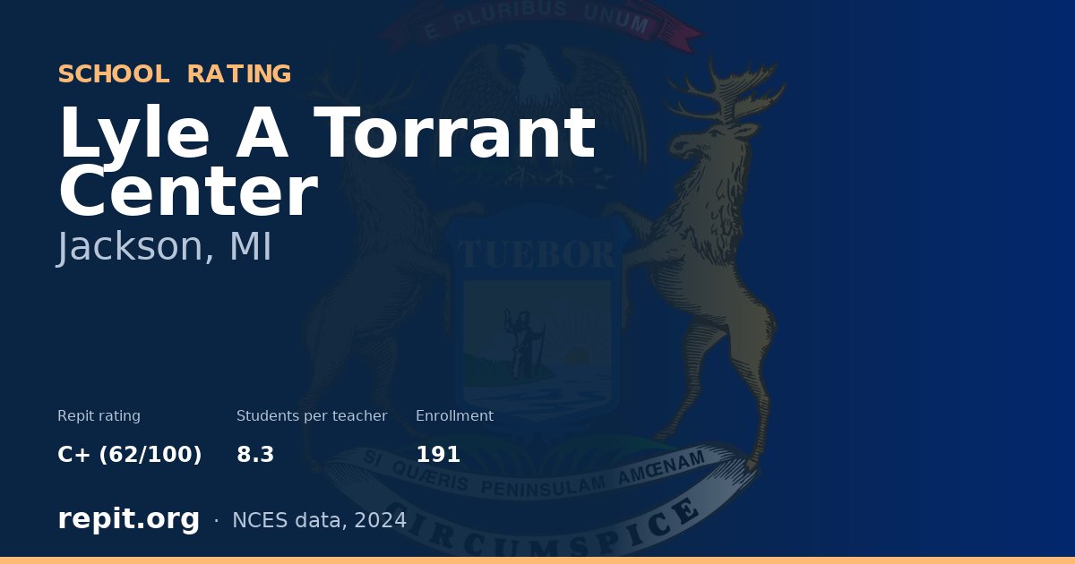 Lyle A Torrant Center, Jackson, MI — Repit school rating C+ (62/100)