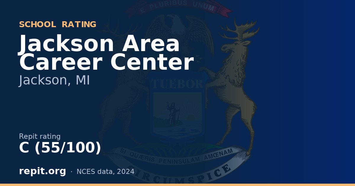 Jackson Area Career Center, Jackson, MI — Repit school rating C (55/100)