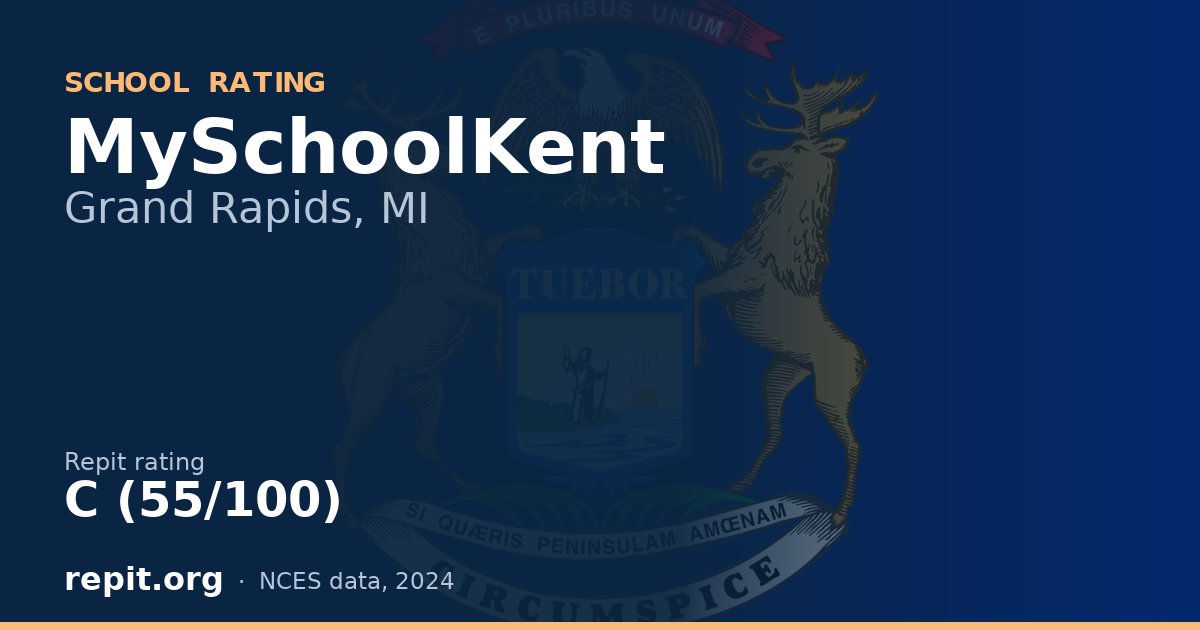 MySchoolKent, Grand Rapids, MI — Repit school rating C (55/100)