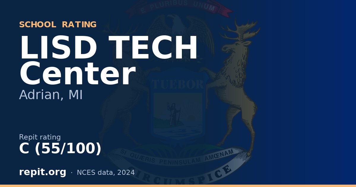 LISD TECH Center, Adrian, MI — Repit school rating C (55/100)