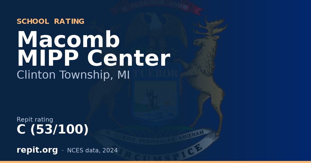 Macomb MIPP Center, Clinton Township, MI — Repit school rating C (53/100)