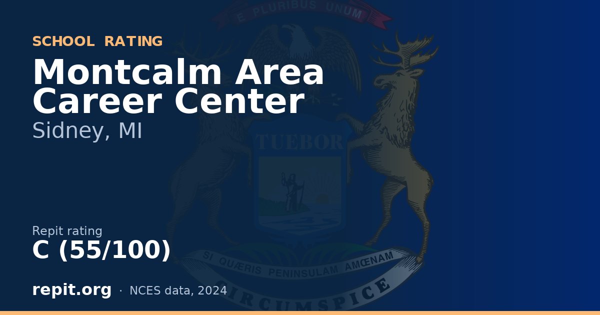 Montcalm Area Career Center, Sidney, MI — Repit school rating C (55/100)