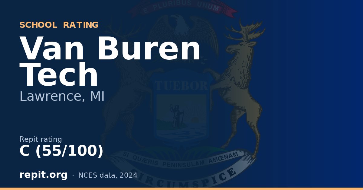 Van Buren Tech, Lawrence, MI — Repit school rating C (55/100)