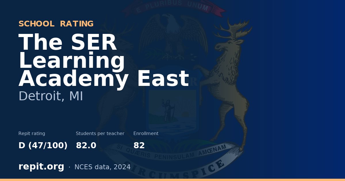 The SER Learning Academy  East, Detroit, MI — Repit school rating D (47/100)