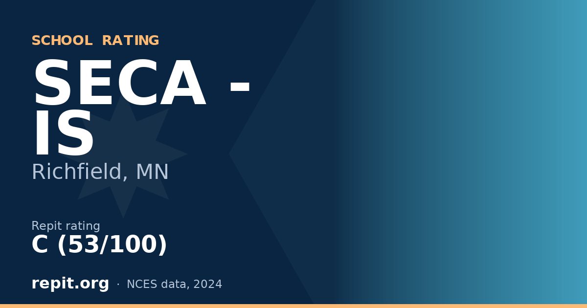 SECA - IS, Richfield, MN — Repit school rating C (53/100)