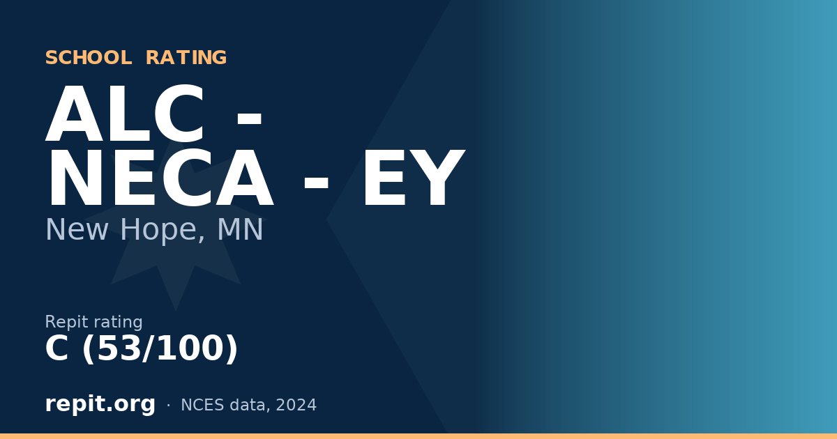ALC - NECA - EY, New Hope, MN — Repit school rating C (53/100)