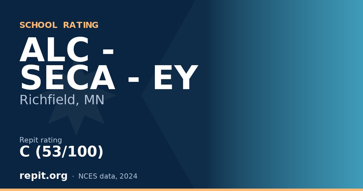 ALC - SECA - EY, Richfield, MN — Repit school rating C (53/100)