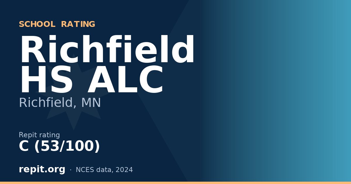 Richfield HS ALC, Richfield, MN — Repit school rating C (53/100)