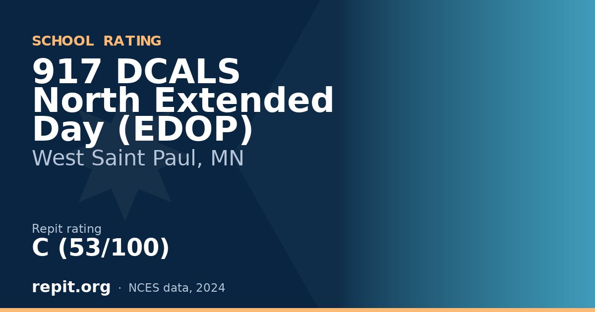 917 DCALS North Extended Day (EDOP), West Saint Paul, MN — Repit school rating C (53/100)