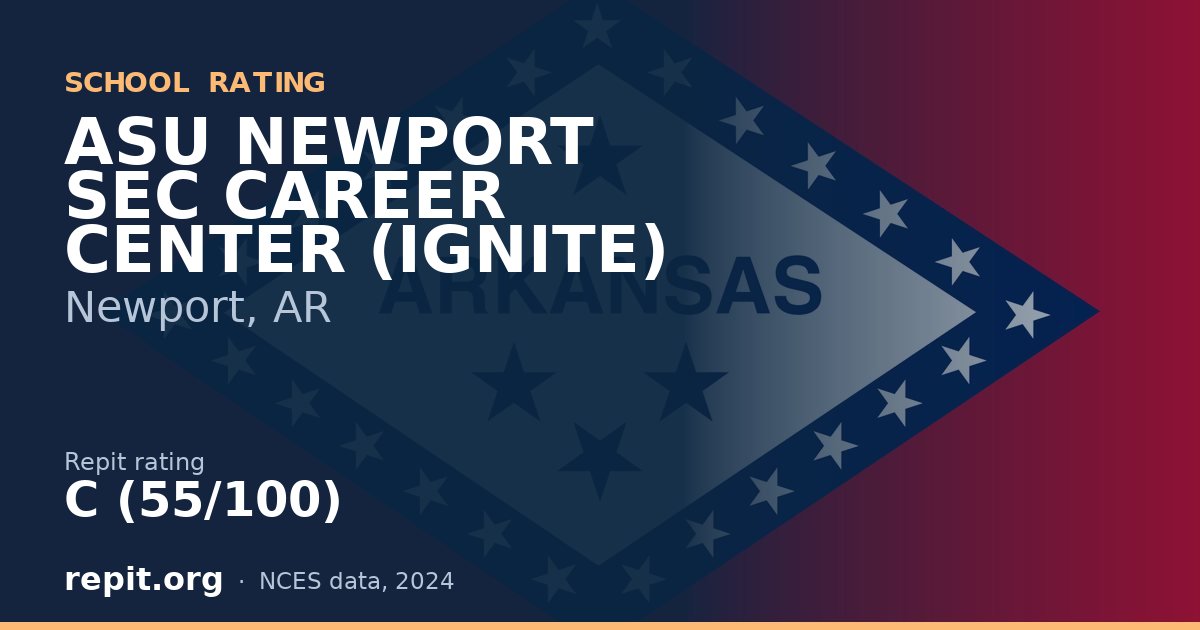 ASU NEWPORT SEC CAREER CENTER (IGNITE), Newport, AR — Repit school rating C (55/100)