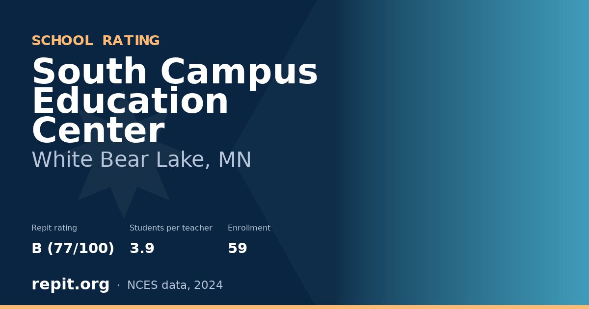 South Campus Education Center, White Bear Lake, MN — Repit school rating B (77/100)