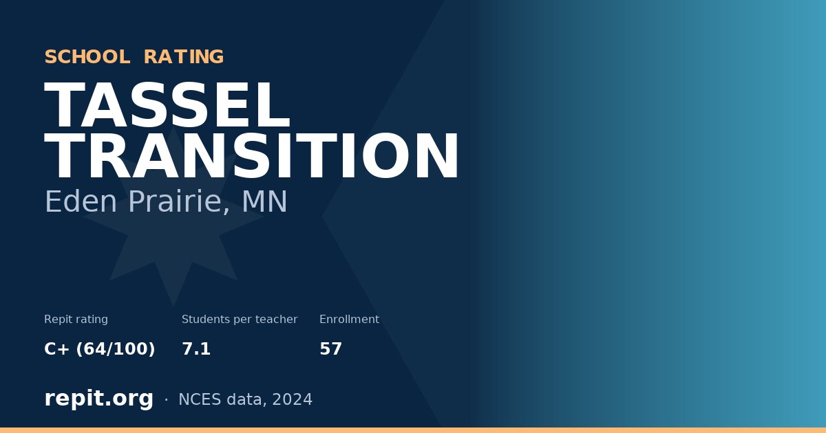 TASSEL TRANSITION, Eden Prairie, MN — Repit school rating C+ (64/100)