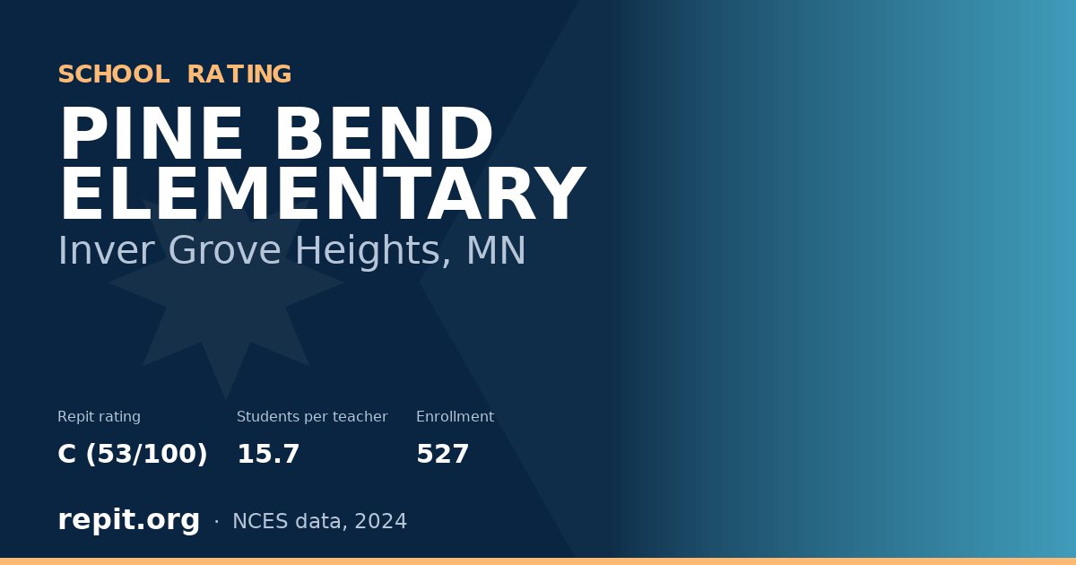 PINE BEND ELEMENTARY, Inver Grove Heights, MN — Repit school rating C (53/100)