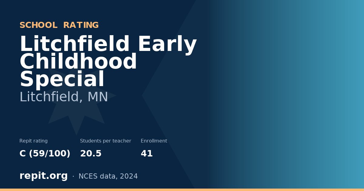 Litchfield Early Childhood Special, Litchfield, MN — Repit school rating C (59/100)