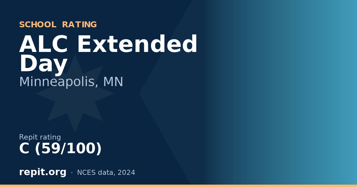 ALC Extended Day, Minneapolis, MN — Repit school rating C (59/100)